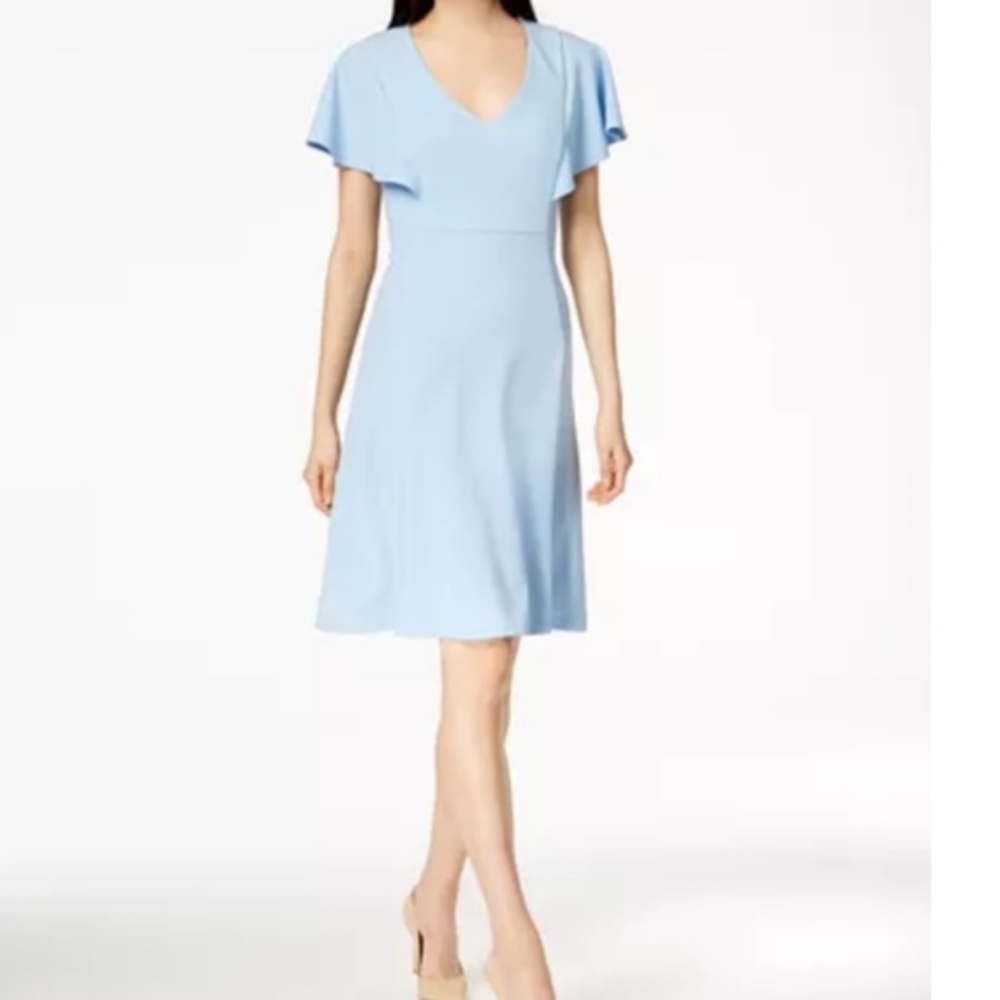 Calvin Klein Light Blue Work Dress